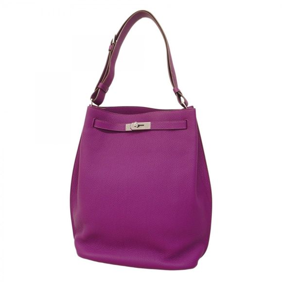 Hermès So Kelly 26 Togo Shoulder Bag Anemone Pattern Silver Hardware R Stamp Pre - Picture 1 of 10